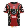 NFL Carolina Panthers Custom Name Number Spider Man T-Shirt
