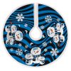NFL Carolina Panthers Snowman Sherpa Christmas Tree Skirt