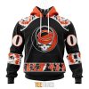NFL Chicago Bears Custom Name Number Grateful Dead Pullover Hoodie