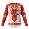NFL Chicago Bears Custom Name Number Native Pattern Sweatshirt