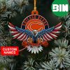 NFL Chicago Bears Custom Name US Eagle Custom Shaped Ornament