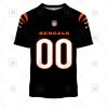 NFL Cincinnati Bengals Custom Name Number Black Home Jersey T-Shirt