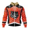 NFL Cincinnati Bengals Custom Name Number Classic Style Zip Up Hoodie