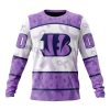 NFL Cincinnati Bengals Custom Name Number Fight Cancer Sweatshirt
