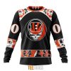 NFL Cincinnati Bengals Custom Name Number Grateful Dead Sweatshirt