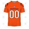 NFL Cincinnati Bengals Custom Name Number Orange Alternate Jersey T-Shirt