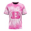 NFL Cincinnati Bengals Custom Name Number Pink Tie-Dye T-Shirt