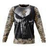 NFL Dallas Cowboys Custom Name Number Skull Camo Veteran Kits Sweatshirt