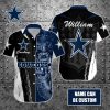 NFL Dallas Cowboys Custom Name Special Half Tone Mascot Hawaiian Shirt
