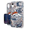 NFL Denver Broncos Clear Paisley Design Phone Case