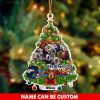NFL Denver Broncos Custom Name Mascot Christmas Tree Shaped Ornament