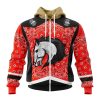 NFL Denver Broncos Custom Name Number Classic Style Zip Up Hoodie