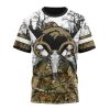 NFL Denver Broncos Custom Name Number Deer Skull And Forest T-Shirt