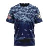 NFL Denver Broncos Custom Name Number Honor US Navy Veterans T-Shirt