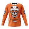 NFL Denver Broncos Custom Name Number Kits For Dia De Muertos Sweatshirt