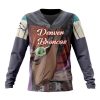 NFL Denver Broncos Custom Name Number Mandalorian And Baby Yoda Sweatshirt