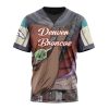 NFL Denver Broncos Custom Name Number Mandalorian And Baby Yoda T-Shirt
