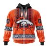 NFL Denver Broncos Custom Name Number Native Concepts Zip Up Hoodie