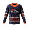 NFL Denver Broncos Custom Name Number Native With Samoa Culture Sweatshirt
