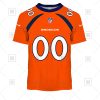 NFL Denver Broncos Custom Name Number Orange Home Jersey T-Shirt