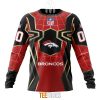 NFL Denver Broncos Custom Name Number Spider Man Sweatshirt