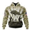 NFL Denver Broncos Custom Name Number Veterans And Families Pullover Hoodie