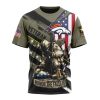 NFL Denver Broncos Custom Name Number Veterans Kneeling Soldier T-Shirt
