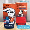 NFL Denver Broncos Custom Name Snoopy Bud Light Tumbler