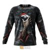 NFL Denver Broncos Halloween Horror Skull Sweatshirt