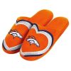 NFL Denver Broncos Logo In Heart In-House Slippers