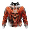 NFL Denver Broncos Special Kits With Skull Zip Up Hoodie