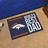 NFL Denver Broncos World’s Best Dad Rubber Doormat