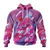 NFL Detroit Lions Breast Cancer Pullover Hoodie