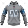 NFL Detroit Lions Custom Name Number Brown Alternate Jersey Pullover Hoodie