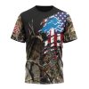 NFL Detroit Lions Custom Name Number Camo Realtree Hunting T-Shirt