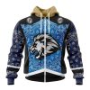 NFL Detroit Lions Custom Name Number Classic Style Zip Up Hoodie