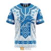 NFL Detroit Lions Custom Name Number Native Pattern T-Shirt