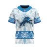 NFL Detroit Lions Custom Name Number Native With Samoa Culture T-Shirt