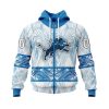NFL Detroit Lions Custom Name Number Native With Samoa Culture Zip Up Hoodie