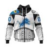 NFL Detroit Lions Custom Name Number Star Wars Zip Up Hoodie