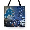 NFL Detroit Lions Merry Christmas Tote Bag