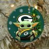 NFL Green Bay Packers Baby Yoda Round Ornament