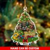 NFL Green Bay Packers Custom Name Mascot Christmas Tree Shaped Ornament