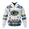 NFL Green Bay Packers Custom Name Number Autism Awareness Pullover Hoodie