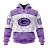 NFL Green Bay Packers Custom Name Number Fight Cancer Pullover Hoodie