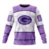 NFL Green Bay Packers Custom Name Number Fight Cancer Sweatshirt