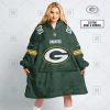 NFL Green Bay Packers Custom Name Number Green Home Jersey Fleece Oodie