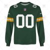 NFL Green Bay Packers Custom Name Number Green Home Jersey Sweatshirt