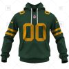 NFL Green Bay Packers Custom Name Number Green Road Jersey Pullover Hoodie