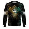NFL Green Bay Packers Custom Name Number Rose Dragon Sweatshirt